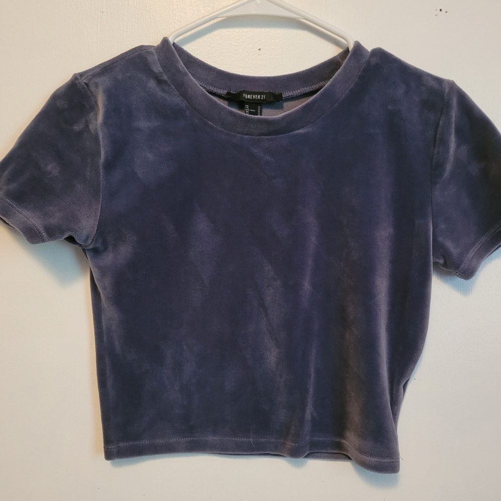Purple crop top